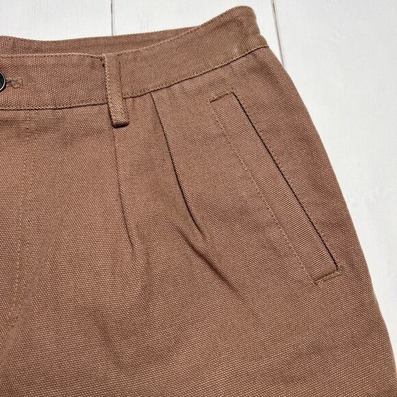 NWT Standard Issue NYC Cotton Canvas Pleated Utility Shorts SIZE 34 Oak Tan NEW - Picture 7 of 10